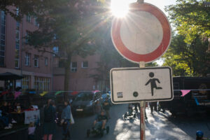 Auf der Glasower Spielstraße kann montags gespielt werden