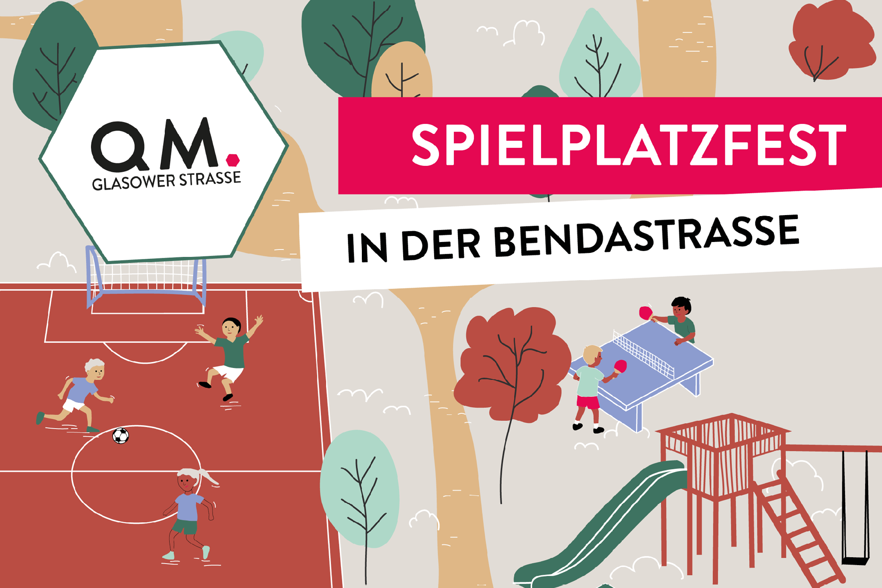 Großes Spielplatzfest in der Bendastraße