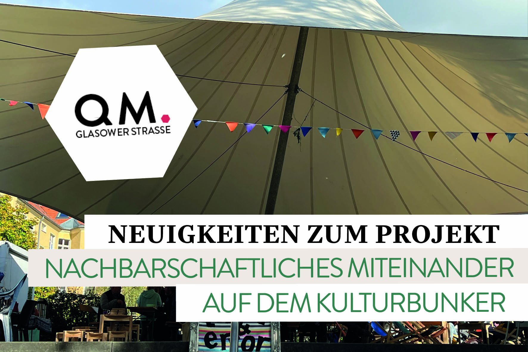Einladung ins Nachbarschaftscafé auf dem Kulturbunker